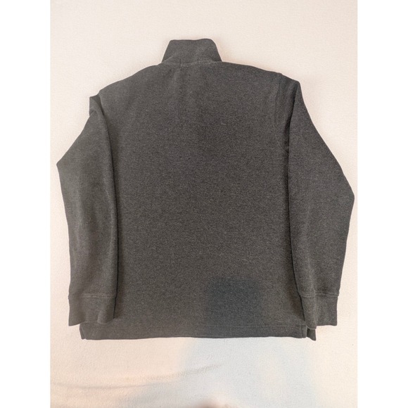 Polo Ralph Lauren Men Gray Estate Rib 1/4 Zip Pullover Sweater Size M Flesh Pony - Picture 5 of 11